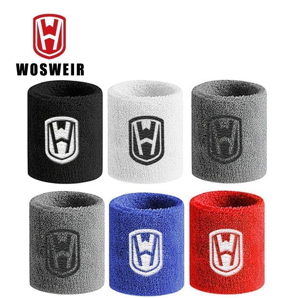 Wrist Wraps Weightlifting Support - Wosweir ที่รัดข้อมือข้อมือยางยืด1คู่สำหรับบาสเกตบอลชายหญิงยิมฟิตเนสยกน้ำหนักเทนนิส