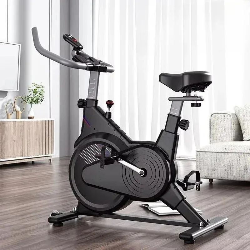 Exercise Bike Magnetic Resistance - จักรยานออกกำลังกายสีดำและสีขาว สำหรับลดน้ำหนัก ระบบต้านทานแบบแม่เหล็ก เงียบ เหมาะสำหรับใช้ในบ้าน