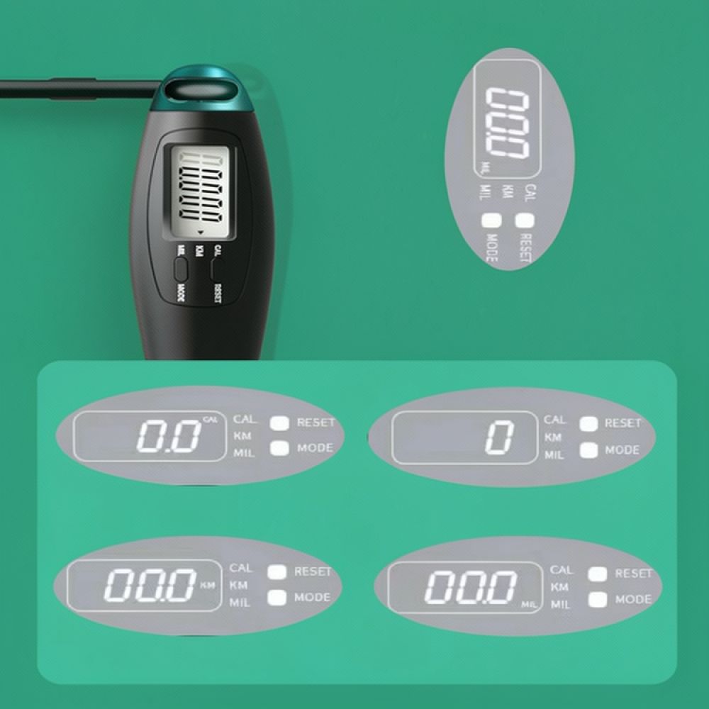 Smart Jump Rope Digital Counter - เชือกกระโดดอัจฉริยะแบบดิจิทัล พร้อมลูกบอลถ่วงน้ำหนัก ไร้สาย อุปกรณ์ฝึกออกกำลังกายสำหรับผู้ใหญ่ ใช้ได้ทั้งในร่มและกลางแจ้ง