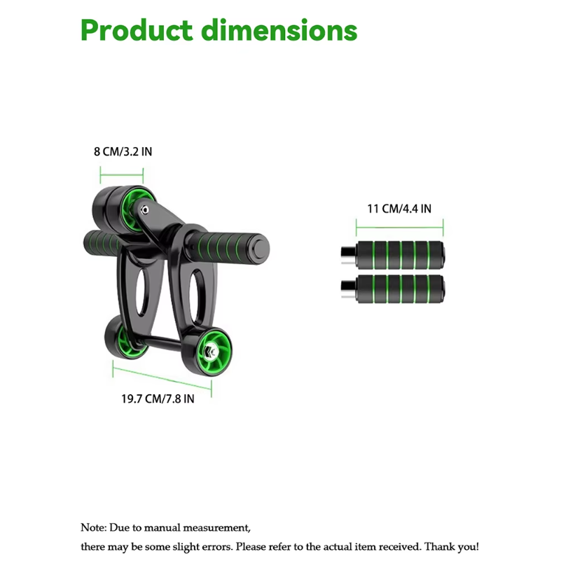 ลูกกลิ้งบริหารหน้าท้อง 4 ล้อ ส - Ab Roller Wheel With Elbow Support บทวิจารณ์และราคา