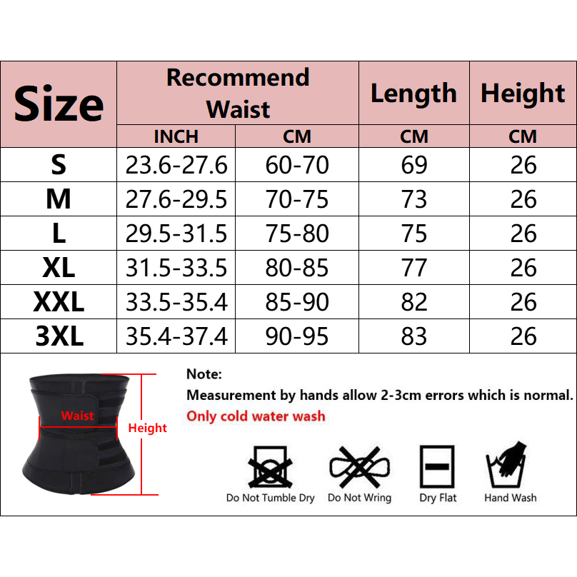 เข็มขัดรัดเอว ชุดกระชับสัดส่วน - Sweat Waist Trainer Belt Neoprene บทวิจารณ์และราคา